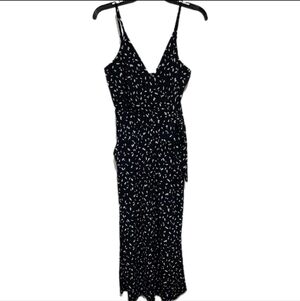 Kaileigh Women's S Navy Blue Spaghetti Strap Crop Lightweight Jumpsuit